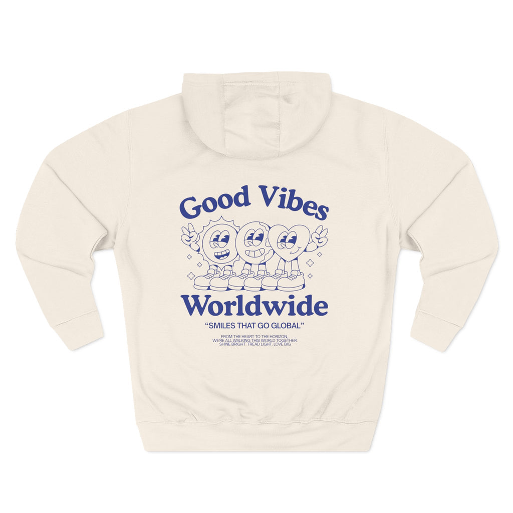 Three-Panel Fleece Hoodie