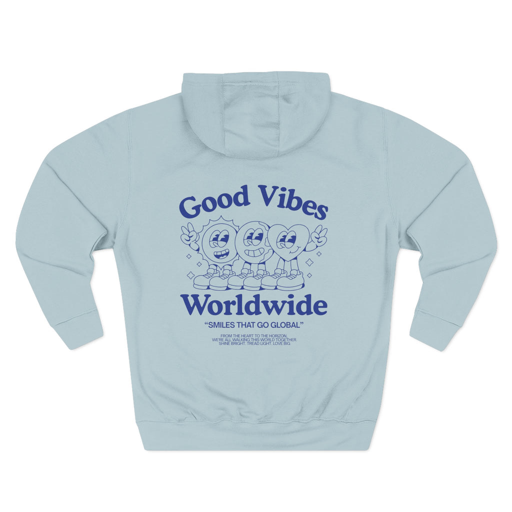 Three-Panel Fleece Hoodie