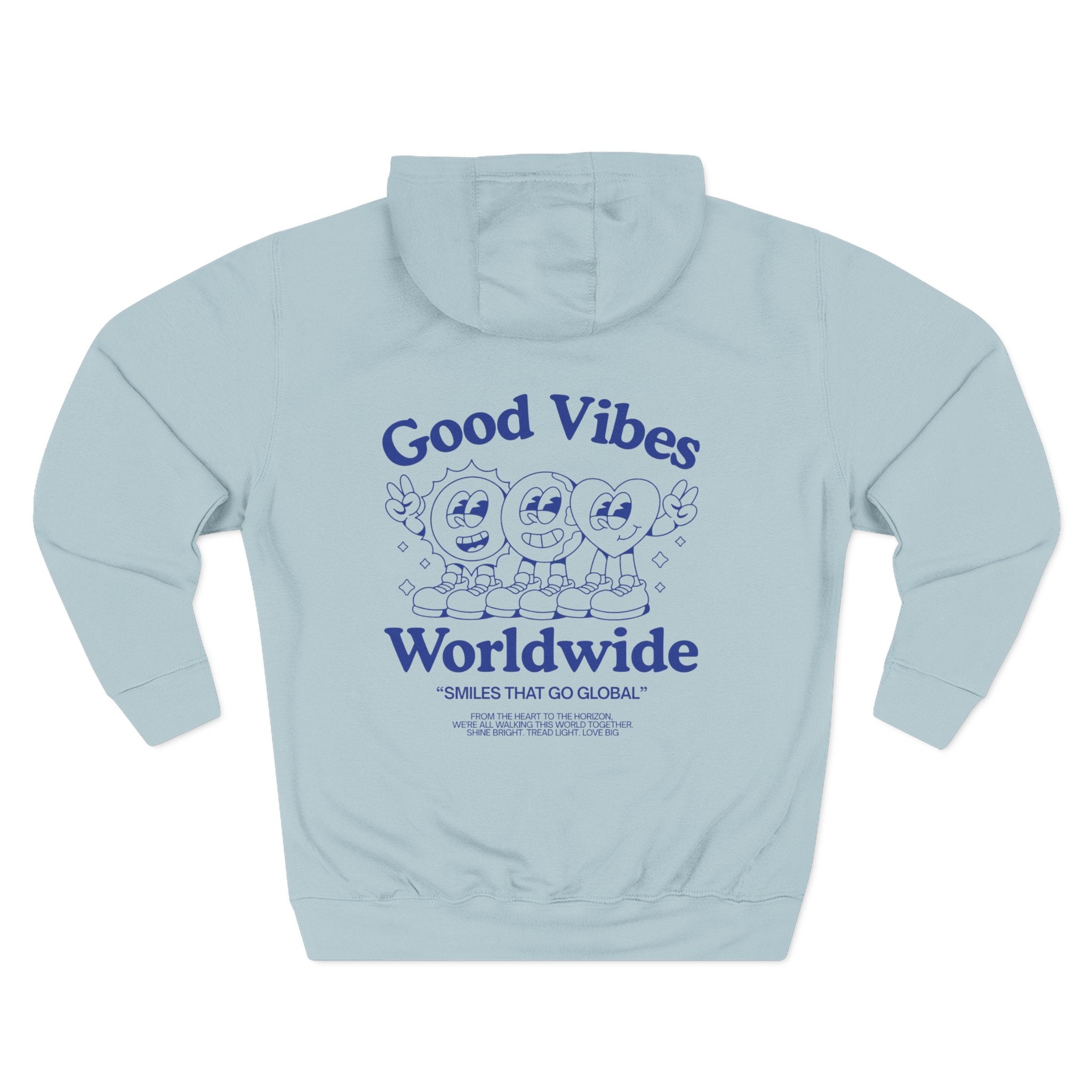 Three-Panel Fleece Hoodie