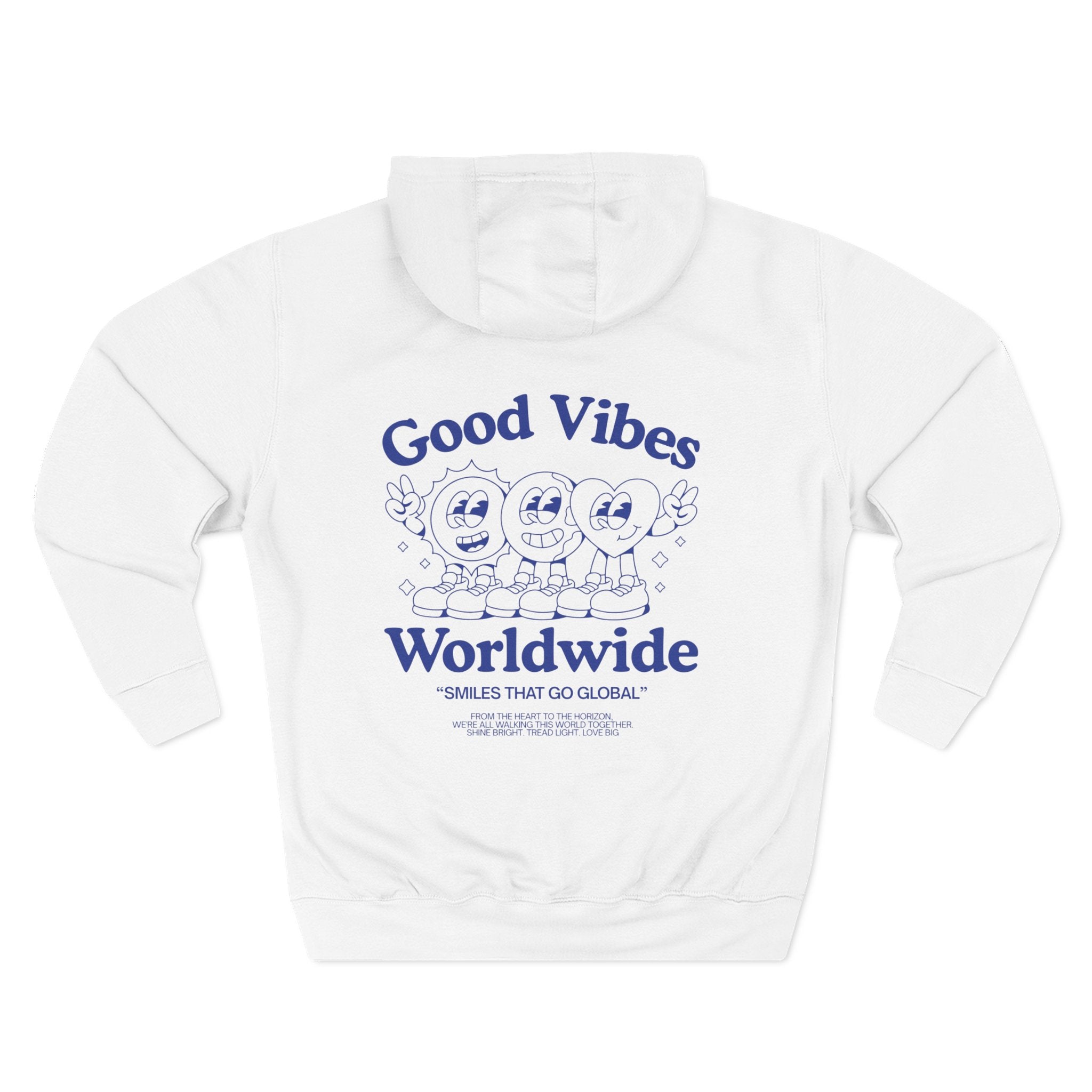 Three-Panel Fleece Hoodie