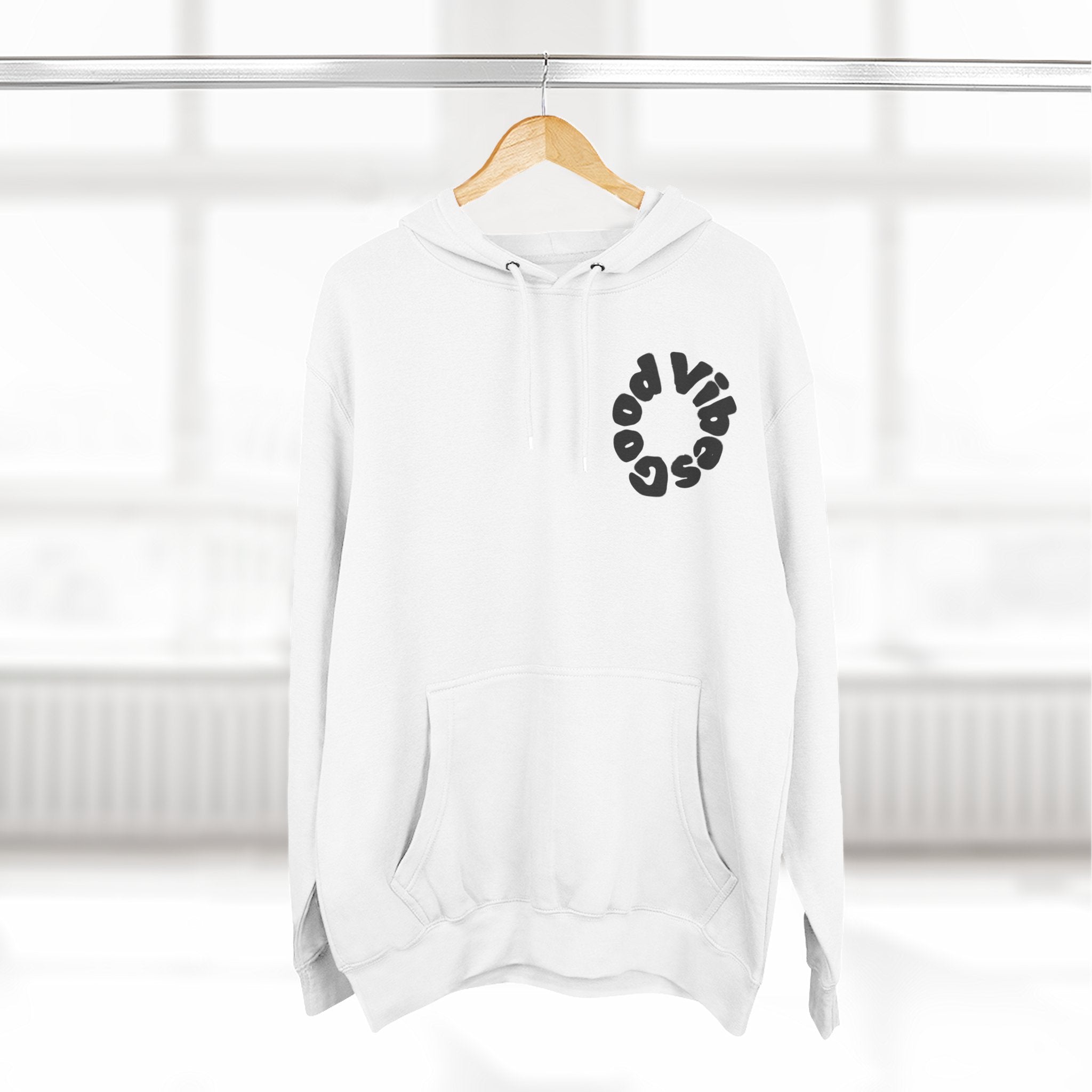 Three-Panel Fleece Hoodie