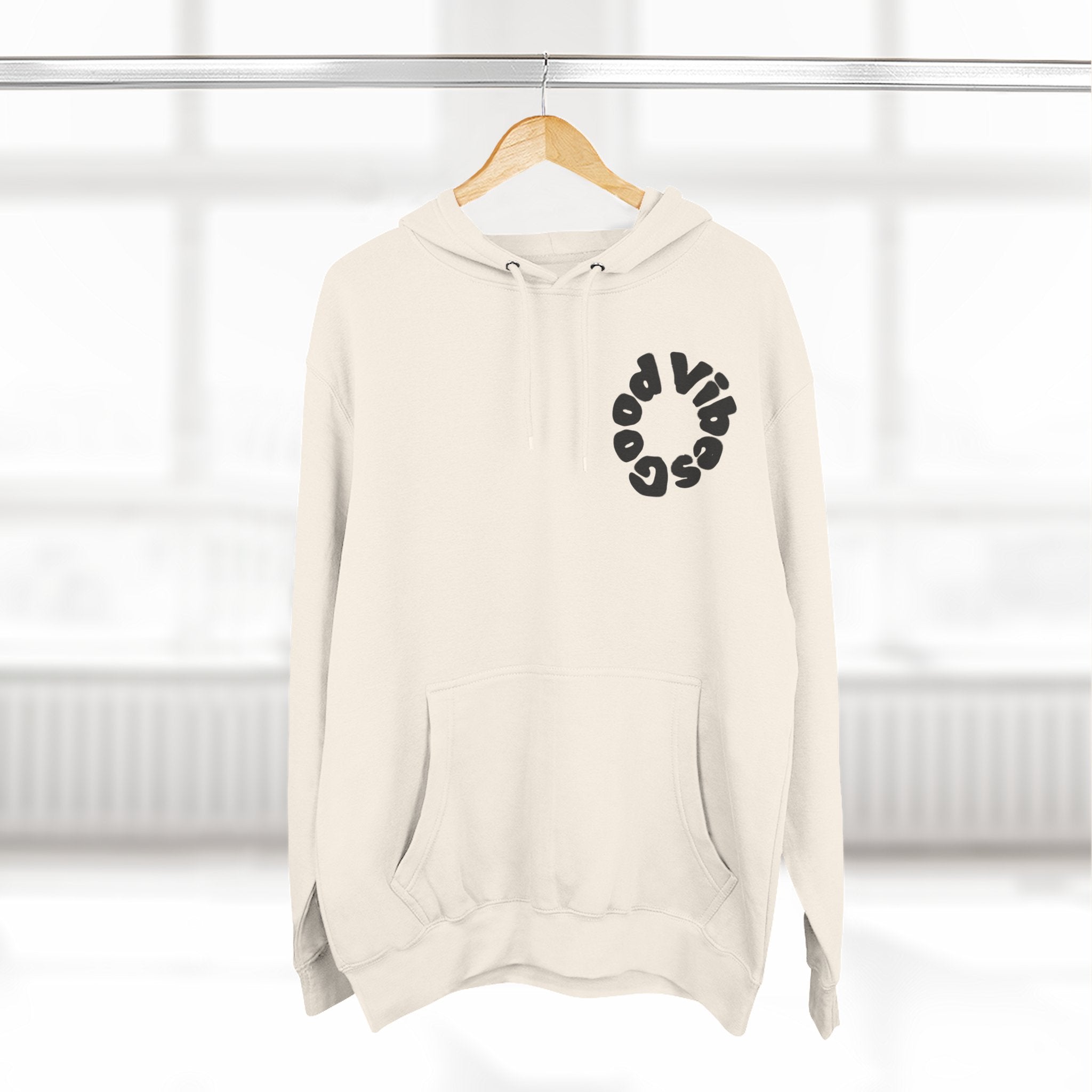 Three-Panel Fleece Hoodie