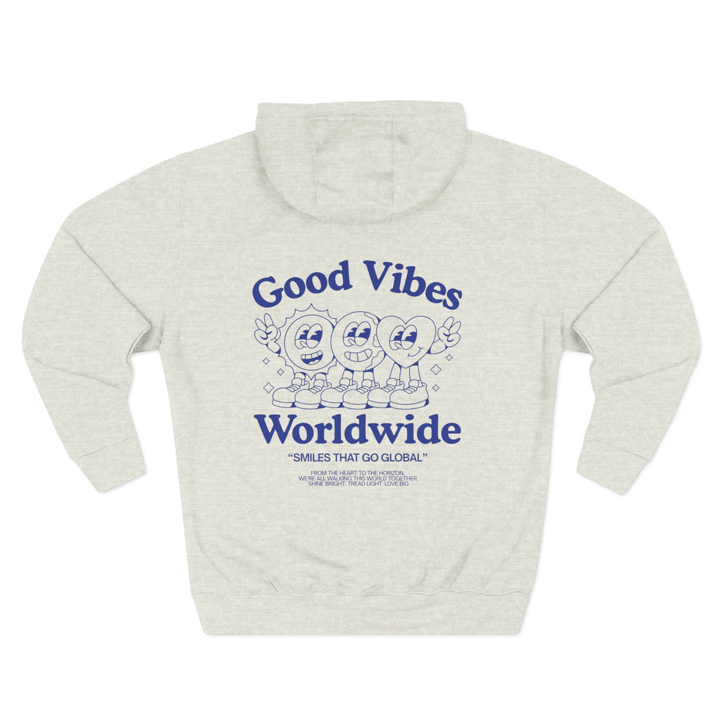 Three-Panel Fleece Hoodie