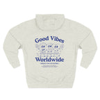 Three-Panel Fleece Hoodie