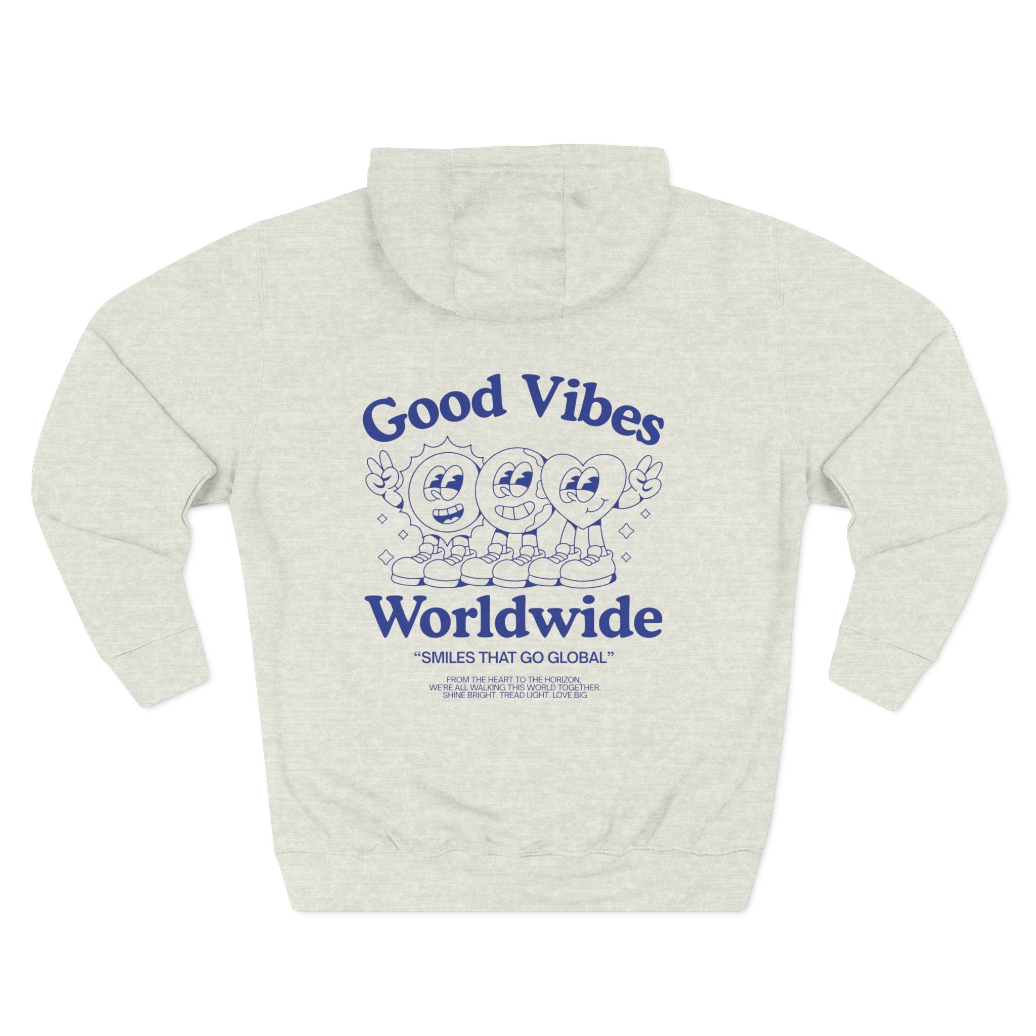 Three-Panel Fleece Hoodie