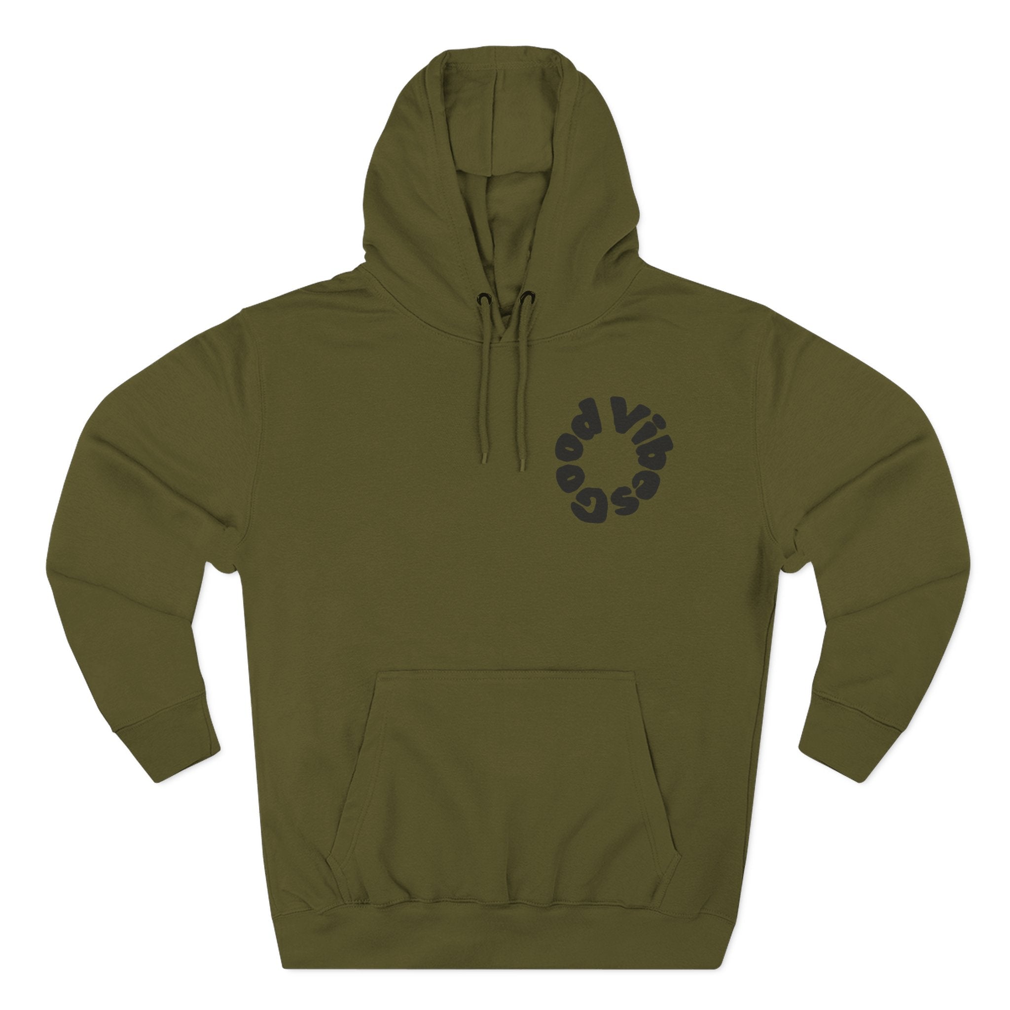 Three-Panel Fleece Hoodie