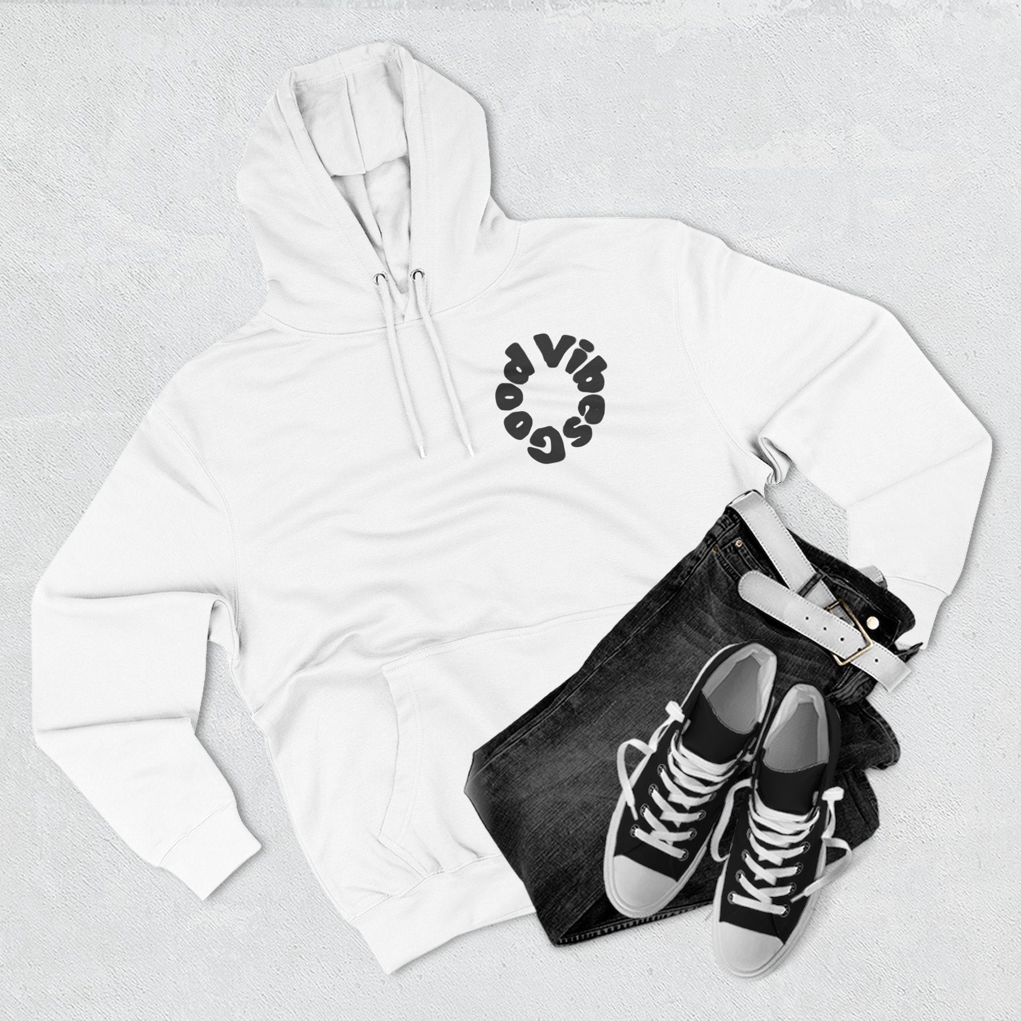 Three-Panel Fleece Hoodie