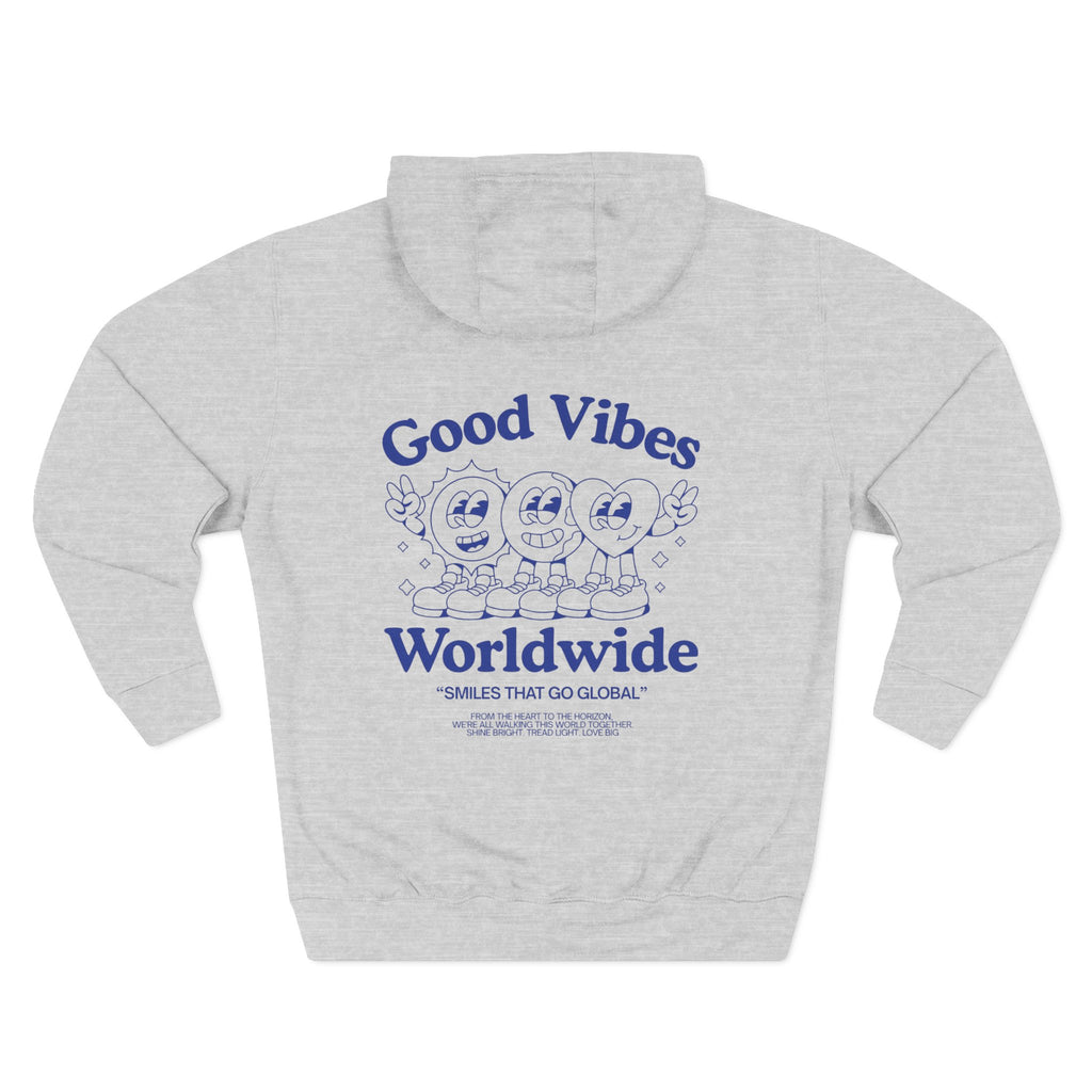 Three-Panel Fleece Hoodie