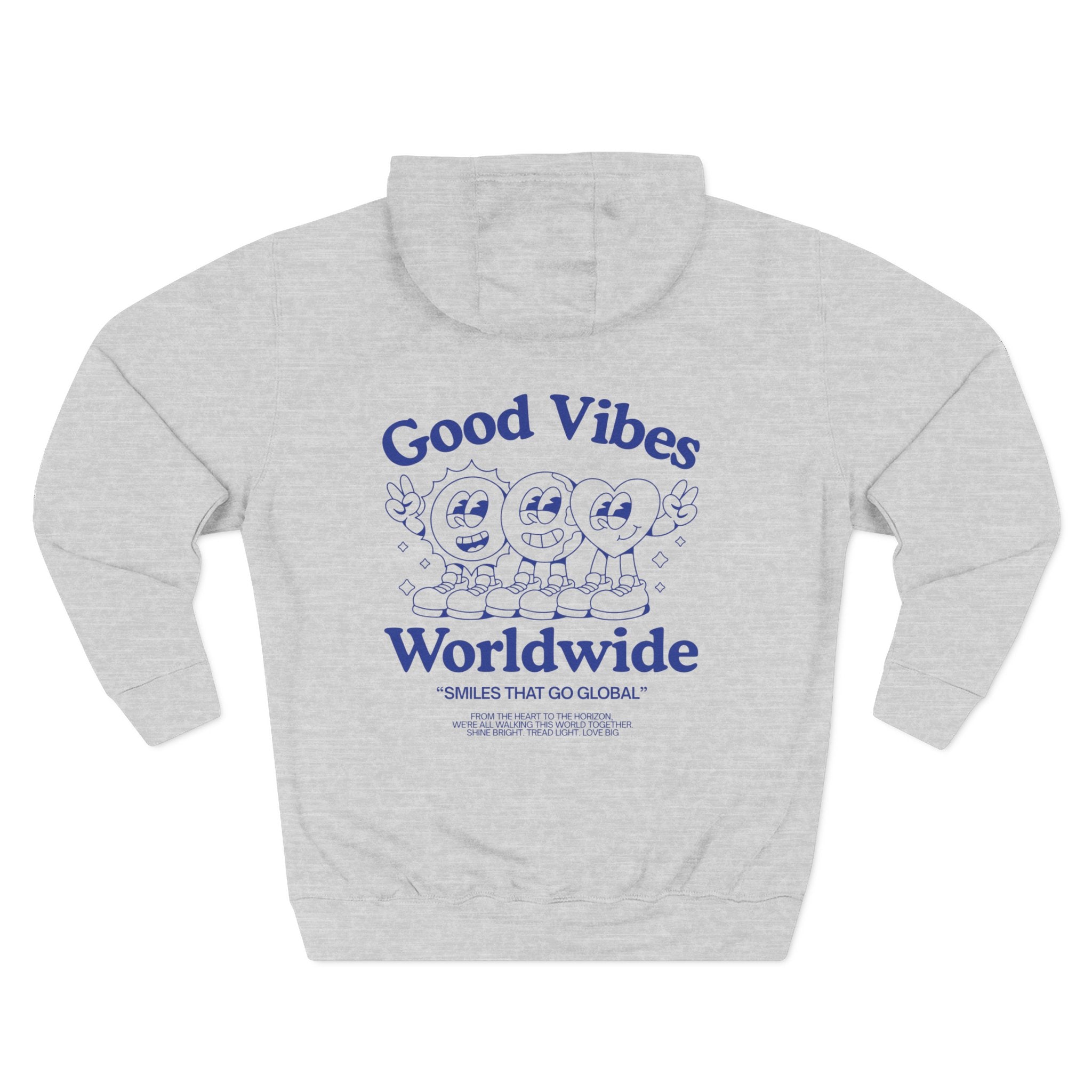 Three-Panel Fleece Hoodie