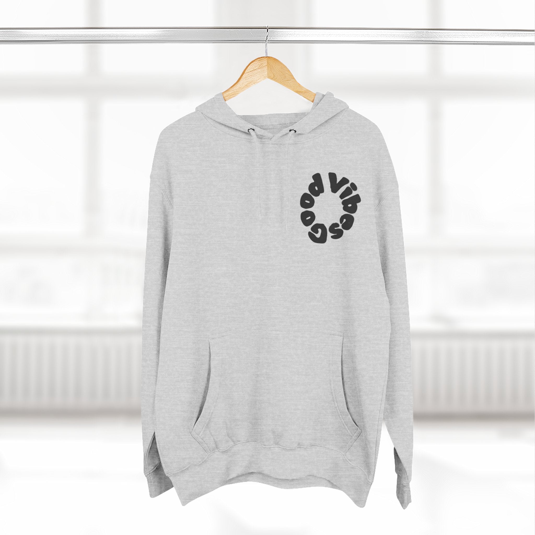 Three-Panel Fleece Hoodie