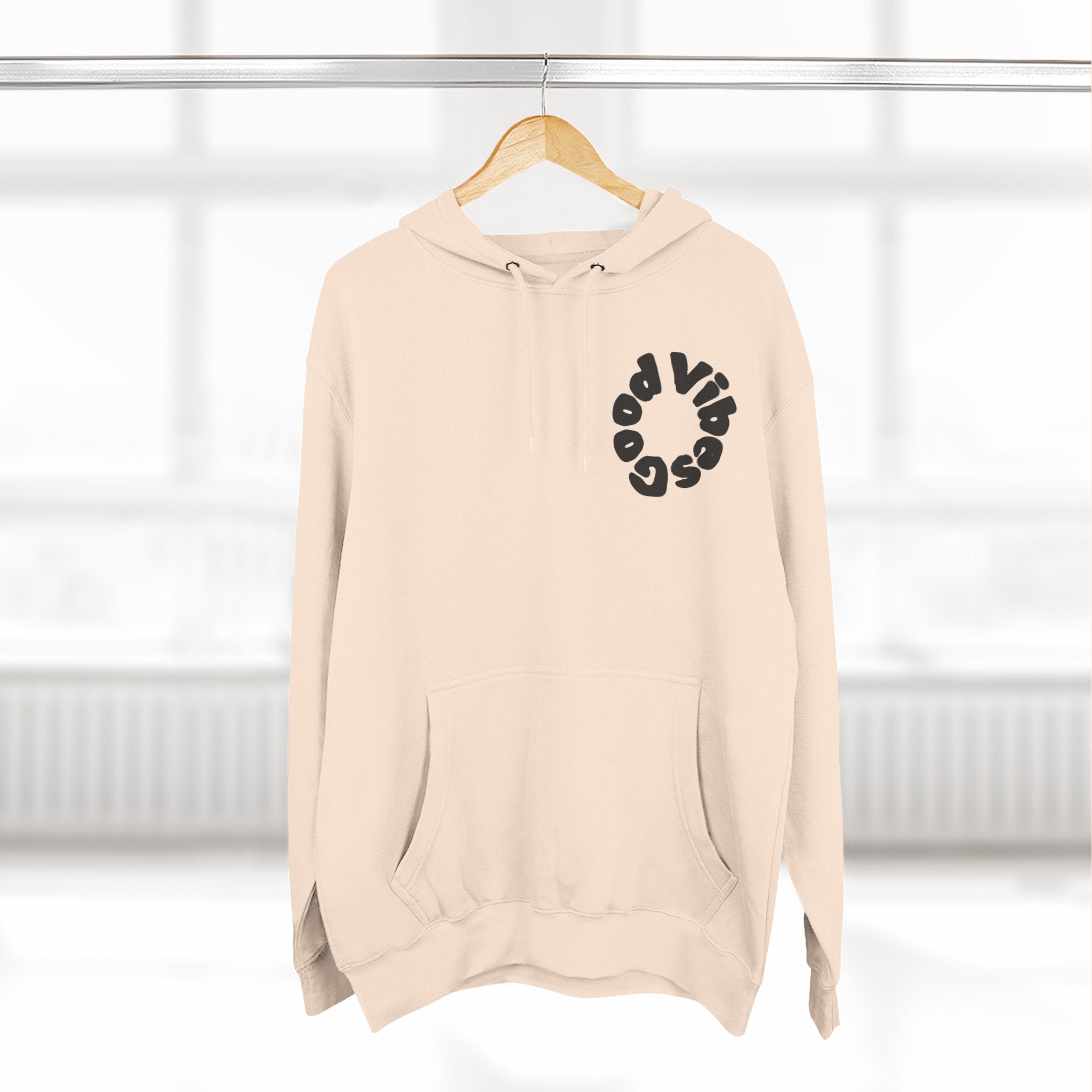 Three-Panel Fleece Hoodie