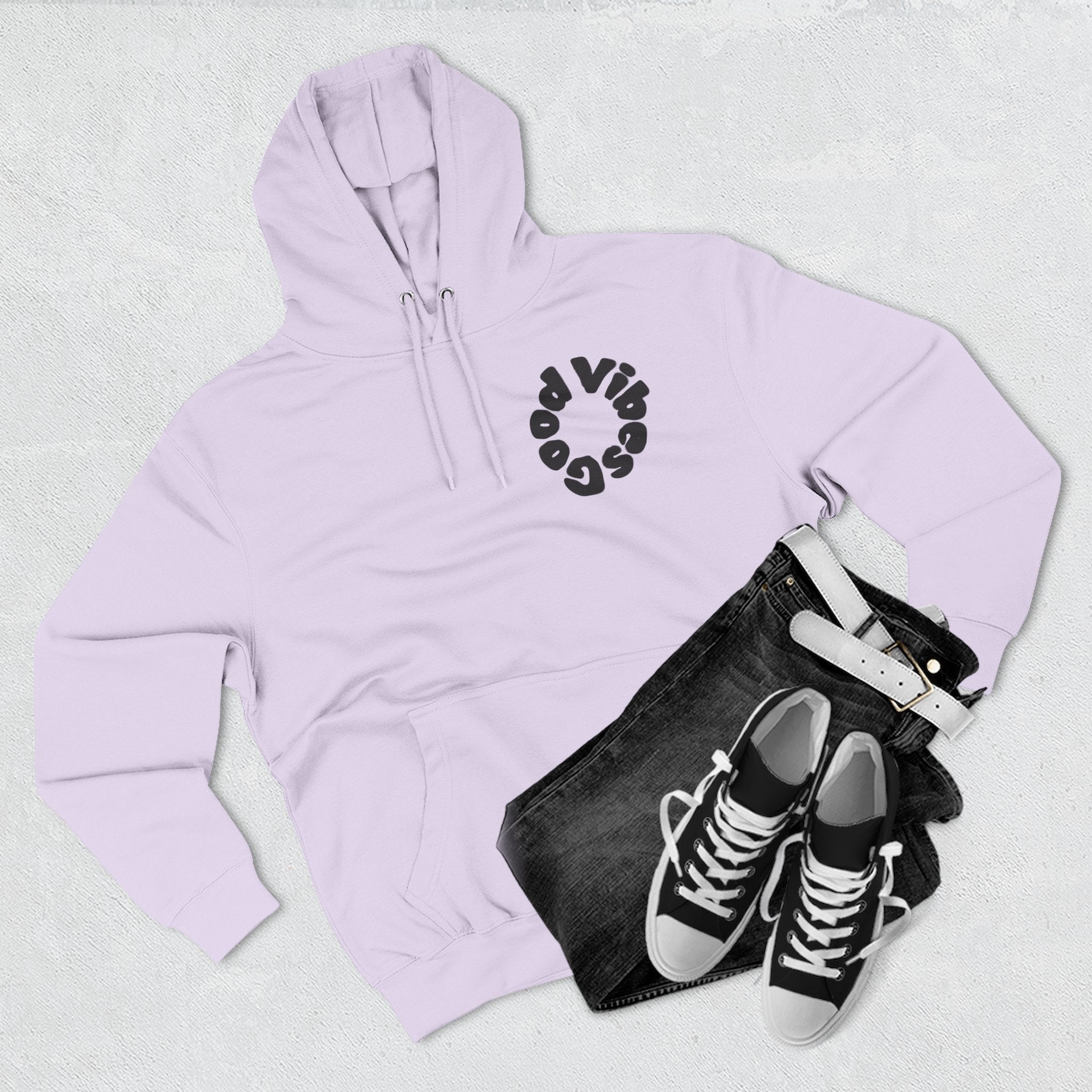Three-Panel Fleece Hoodie
